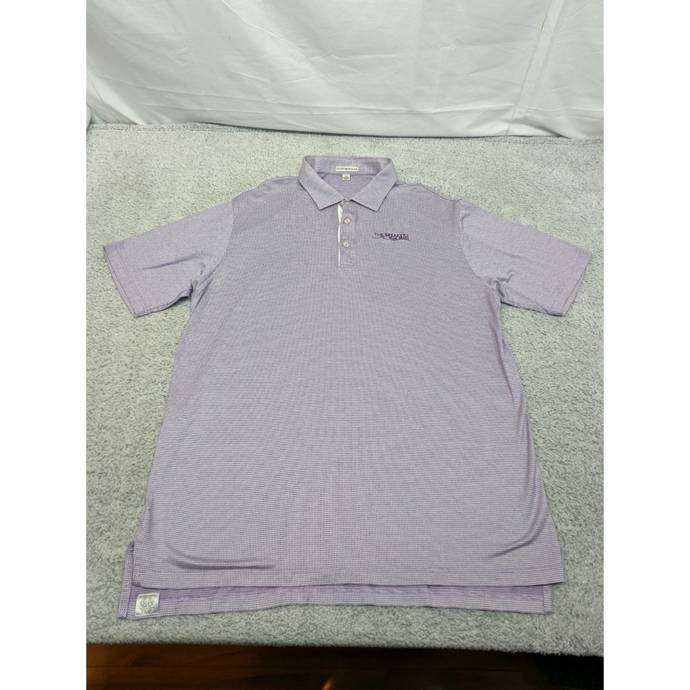 Peter Millar Polo Breakers Palm Beach Purple Check‎ 100% Cotton XXL